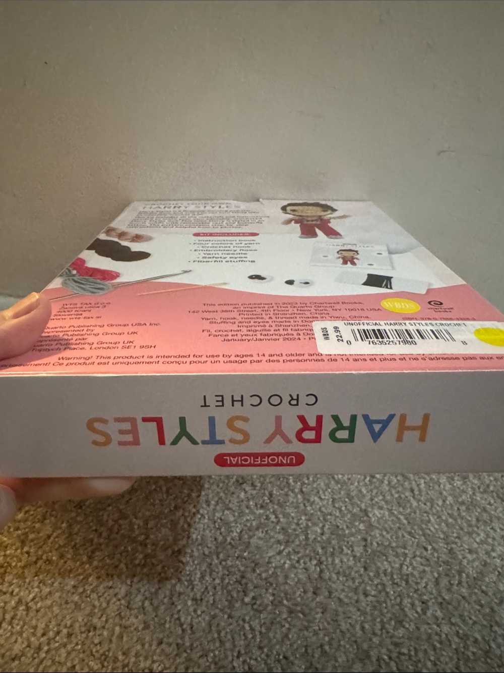 Harry Styles Crochet Kit - Pink, Red, Cream & Brown - Picture 5 of 5